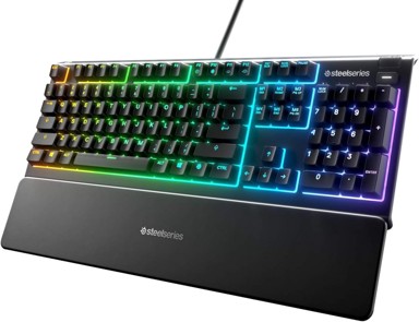 STEELSERIES Gaming tipkovnica Apex 3, RGB, magnetski naslon za zapešće