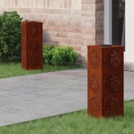 Solarna LED svjetlost za stazu 2 pcs Corten čelik Corten čelik