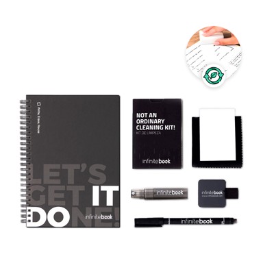 INFINITEBOOK Starter kit planer, tvrde korice, crni