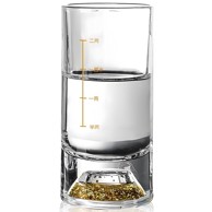 Kristalna čaša s dozatorom Tip 2 100 ml, zlatna