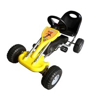 Go Kart auto s pedalama, žuti