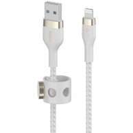 BELKIN Kabel Flex CAA010bt1MWH, bijeli, Lightning/USB-A, 1m