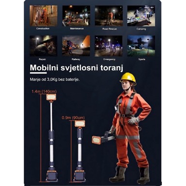 Mobilni svjetlosni toranj MST-100