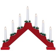 Most božićne lampice, LED, crvene