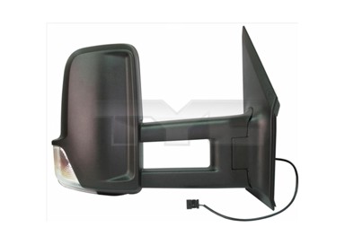 TYC Retrovizor Mercedes Sprinter 06-13, lijevi, 09-, vanjsko podešavanje, žmigavac, duga ruka, 6 pinova, Crafter