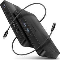 AXAGON USB Hub HMC-U4 USB4, 3x USB-A, 2x USB-C, HDMI, DP, RJ-45, SD/mSD, PD 100W