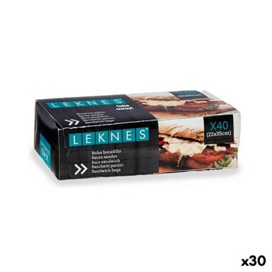 Set vrećica za hranu za višekratnu upotrebu polietilen, 22 x 35 cm, 30 kom.