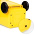 NORTHIX Kanta za otpad, 120 L, žuta, HDPE, s gumenim kotačima