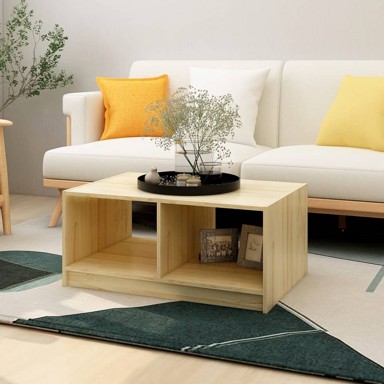 Stolić za kavu 75 x 50 x 33,5 cm od masivne borovine