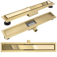 REA Tuš kanalica NEOX, 50 cm, zlatna