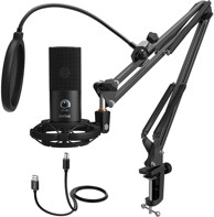 Studio mikrofon Fifine T669, s dodacima, crni