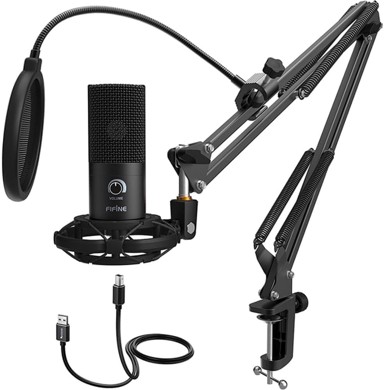 Studio mikrofon Fifine T669, s dodacima, crni