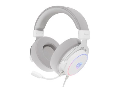 GENESIS Slušalice Neon 764 Headset Wired Head-band Gaming, USB Type-A, bijele