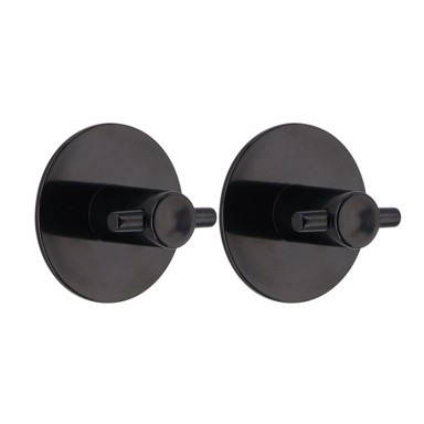 TENDANCE Kupaonski dodatak KUKICA 2/1, OKRUGLA, 3M, crna