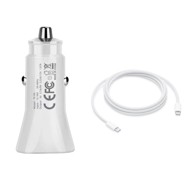 Set auto punjača 20 W s kabelom USB-C na Lightning 1 m za Apple iPhone 15, 15 Pro i 15 Pro Max