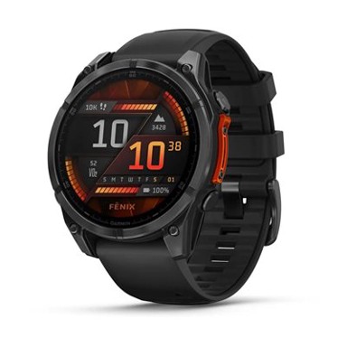 GARMIN Pametni sat Fenix 8, 47 mm, AMOLED, multisport, sivo/crni remen