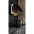 CIARKO DESIGN Zidna napa Eclipse, 60 cm, crno-zlatna