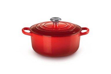 LE CREUSET Okrugli pekač 22 cm 3,3 l s poklopcem, crveni
