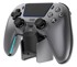 DELTACO GAMING Gamepad GAM-199-STEELGRAY, Bluetooth, USB, za PlayStation 5, Android i iOS, siva, metalik