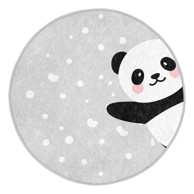 MILA HOME Svijetlo sivi dječji tepih ø 100 cm Comfort 