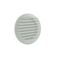 Ventilacijska rešetka FI 100 mm s mrežicom bijela