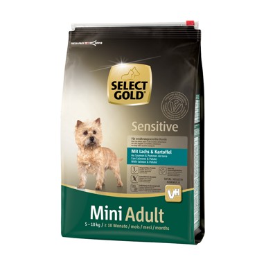 SELECT GOLD Sensitive Adult Mini losos i krumpir 4 kg