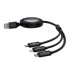 BASEUS Kabel 3-u-1 Free2Draw USB na M+L+C 100W, 1,1 m, crni