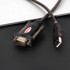 UNITEK USB adapter RS-232 + DB9F/DB25M Y-105A, crna