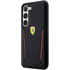 FERRARI Kožna maska SCUDERIA FEHCS23SNPYK, za Samsung Galaxy S23 5G, crna