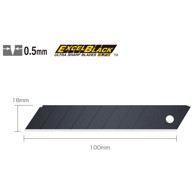 OLFA Rezervne oštrice LBB-10B 18 mm 10 kom, crne