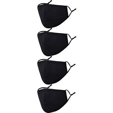 NIKCORP Zaštitne maske za lice, 4 kom, crna