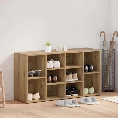 Klupa za cipele s policom 103 x 30 x 55 cm ostalo, hrast artisan