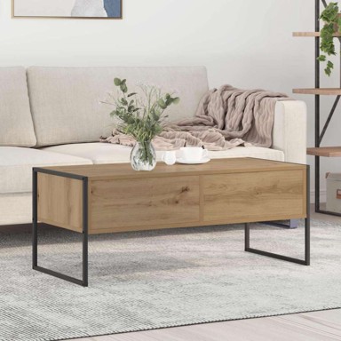 Stolić za kavu s ladicama Umjetnička hrastovina 100 x 46 x 40 cm