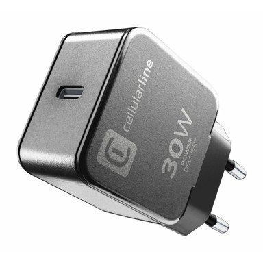 CELLULARLINE Home USB-C punjač 30 W, crni