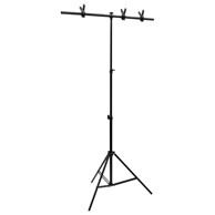 Stalak za pozadinu u obliku slova T 91 x 60 x (70-200) cm, crni