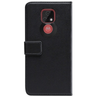MOBILIZE PU kožna futrola tipa knjige za Motorola Moto E7, crna