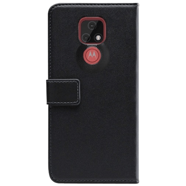 MOBILIZE PU kožna futrola tipa knjige za Motorola Moto E7, crna