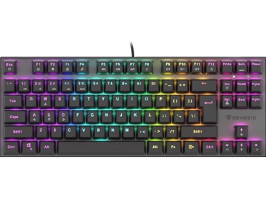 GENESIS Gaming tipkovnica Thor 303 TKL CZ/SK RGB, pozadinsko osvjetljenje, mehanička, RED BLACK switch, HOT SWAP