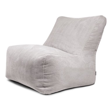 SLOWDOWN Svijetlo siva vreća za sjedenje od samta Seat 100 Lounge