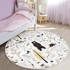 MILA HOME Žuti /bijeli dječji tepih ø 100 cm Comfort 