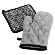 DOUCEUR D'INTÉRIEUR Kuhinjske rukavice u setu 2 kom od recikliranog pamuka Cuisiline