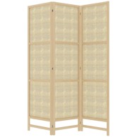 HOMESTAR Pregrada za sobu, 3 panela, 135x17x180 cm, prirodna