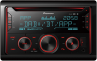 PIONEER FH-S820DAB – 2DIN CD radio s DAB, Bluetooth, Spotify, USB punjačem, podrškom za iPhone/Android, vanjski mikrofon, 3 pre-out izlaza, 13-band EQ