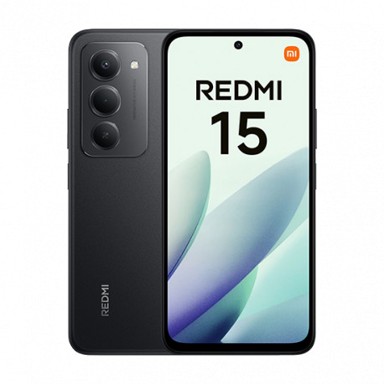 XIAOMI Redmi 15 5G, Dual Sim, 4GB RAM, 128GB, crni
