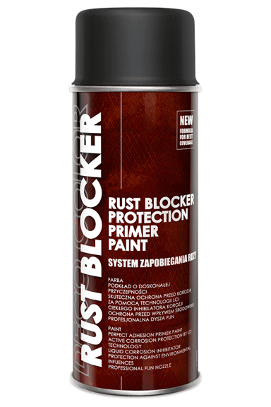 DECO COLOR Rust Blocker lak za zaštitu od hrđe RAL 9005, 400 ml, crni