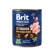 BRIT Premium by Nature piletina sa srcima, konzerva 800 g