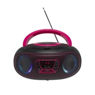 DENVER Prijenosni radio Boombox TCL-212BT, Bluetooth, USB, SD, AUX ulaz, ružičasta