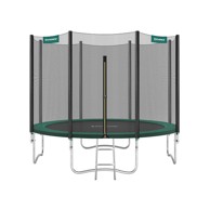 Okrugli vrtni trampolin sa sigurnosnom mrežom, 366, zelena