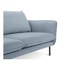 COSMOPOLITAN DESIGN Svjetlo plava baršunasta sofa 200 cm Vienna, 200x92x95 cm
