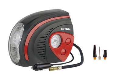 AMIO Kompresor za pumpanje guma ACOMP-08AMiO, 12V, LED